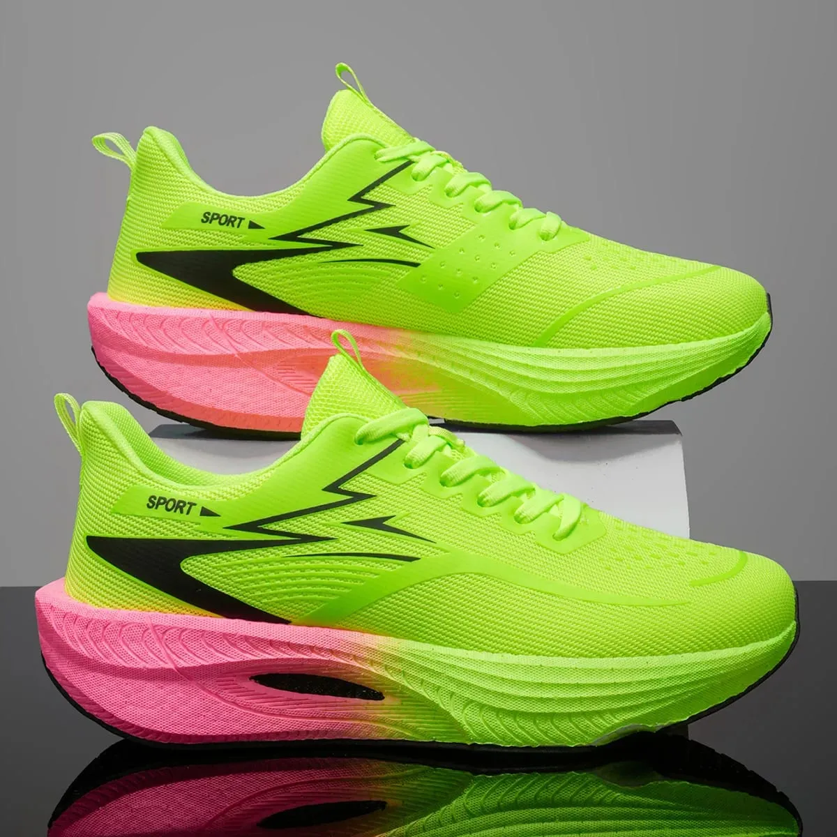 Running Shoes Men Marathon Athletic Sports Outdoor Carbon Plate Breathable Lightweight Comfortable Women's Air Cushion Sneakers