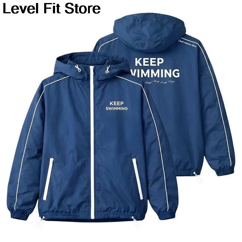 Mikina s kapucí Keep Swimming Jacket Keep Swimming Hoodie Svetr Mikina