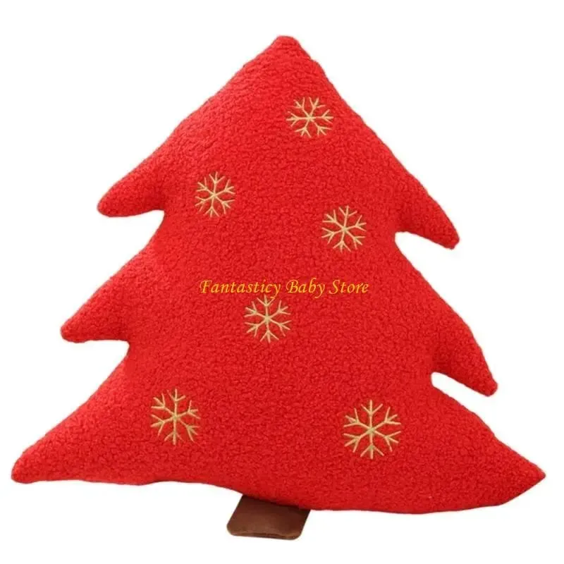 J6BE Dessert Stuffed Plush Pillow for Christmas Decoration Festive Room