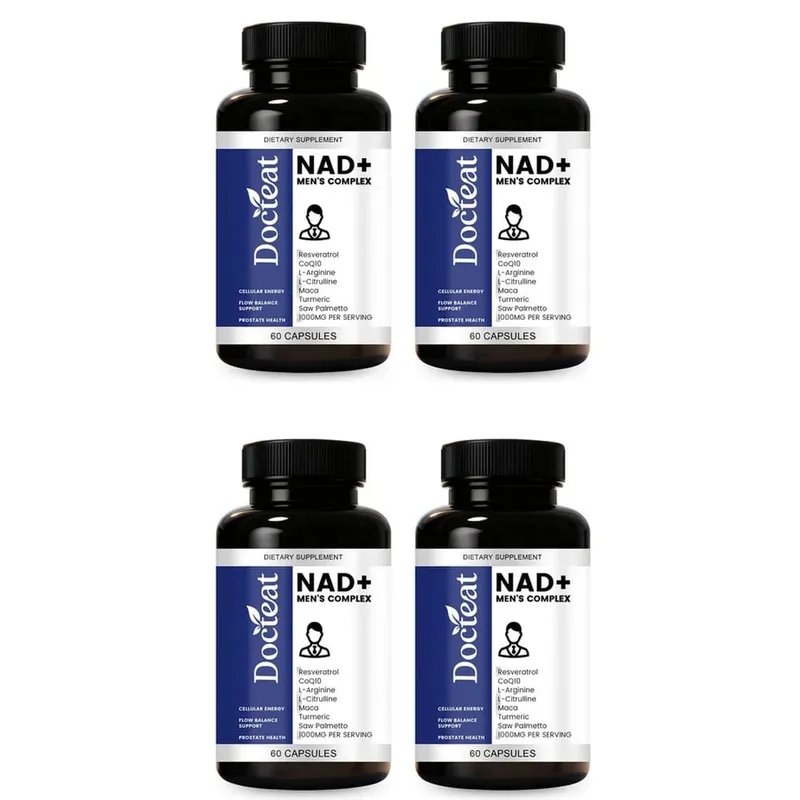 Docteat NAD+ Men's Complex Capsules for Daily Energy Metabolism and Circulatory Support Male Vitality Balance 60 Capsules