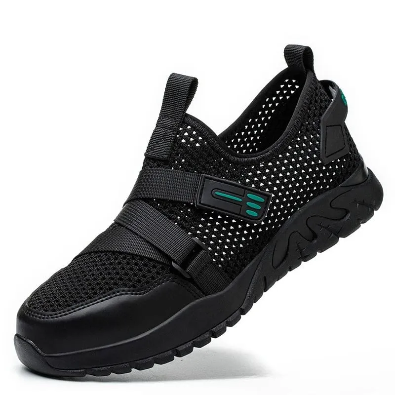 Men's Safety Shoes Anti Smash Anti Puncture Mens Work Shoe Breathable Labor Protection Shoes Wear Resistant Summer Men Shoes