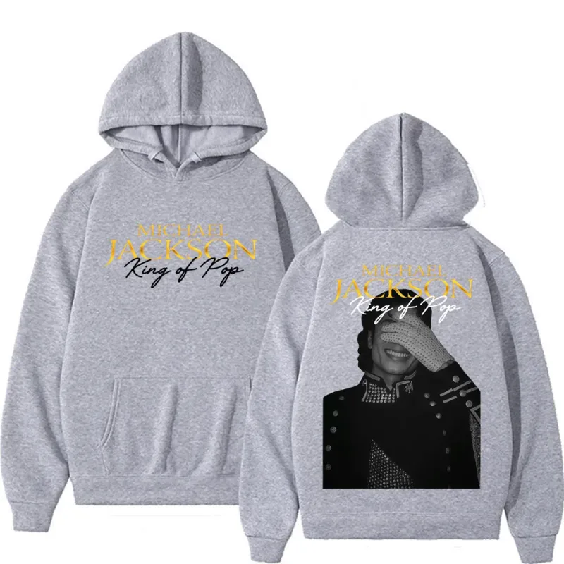 Michael Jackson King of Pop Hip Hop Style Hoodies Men Women Harajuku Streetwear Vintage Sweatshirt High Quality Fleece Pullovers