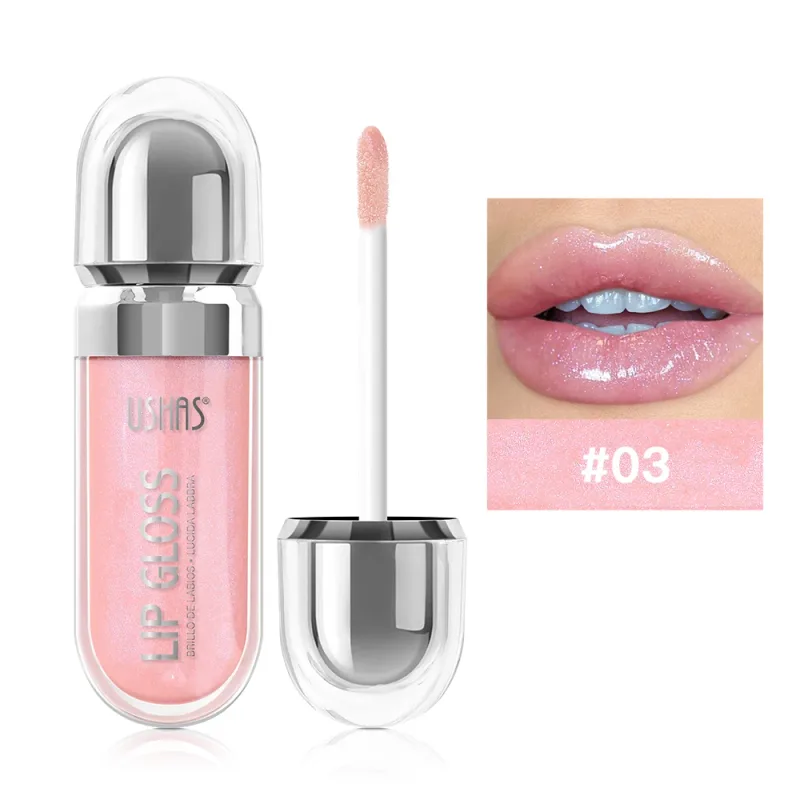 Shimmer Lip Gloss 12 Shades Glass High Shine Μη κολλώδες Ενυδατικό Μακιγιάζ χειλιών που γεμίζουν μεγάλη διάρκεια