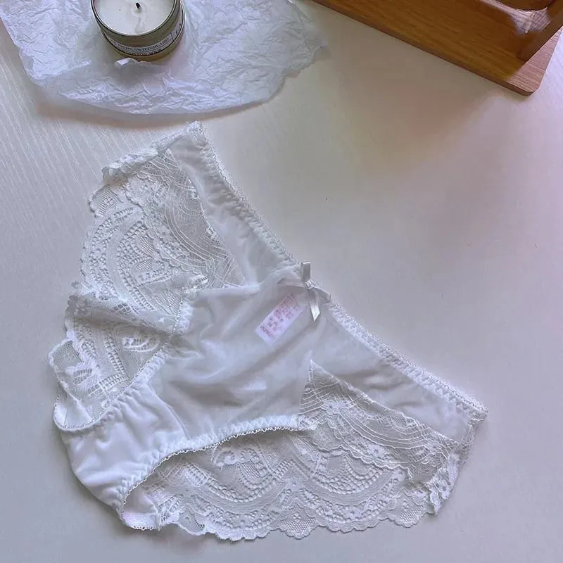 Ultra-Thin Push Up Lace Bra & Panty Set Sexy Big Bust Anti-Sagging Lingerie Underwear