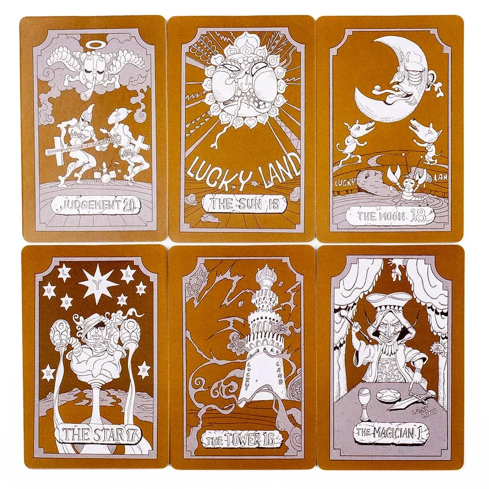 22 Major Arcana JoJo Tarot Cards - Stardust Crusaders Anime Collectible Tarot Deck 9*6cm