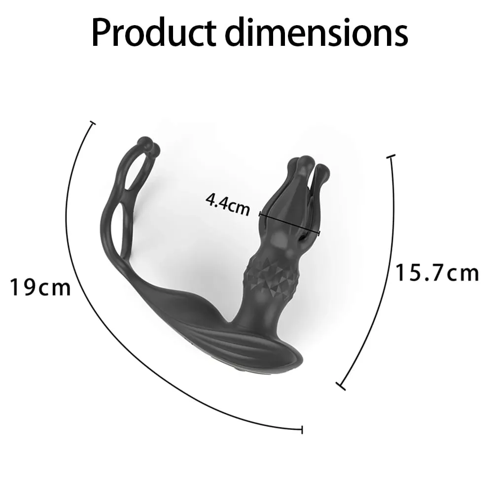 Prostate Massager Anal Vibrator Male Sex Toys for Men Anal Plug 9 Tension Shock Flapping Thrusting Vibrating Butt Plug Dildo 18+