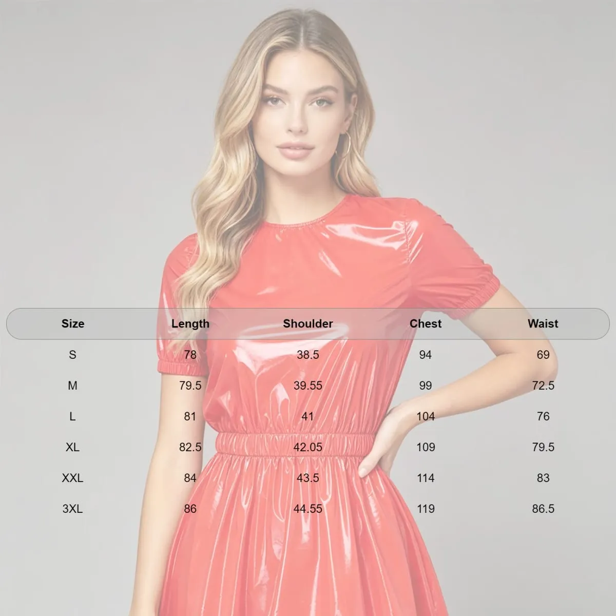 Women Waterproof Vinyl Regency Dress Victorian Party Sleep Dress Puff Short Sleeve Empire Waist Lapel Dress Nightgown Rave Party