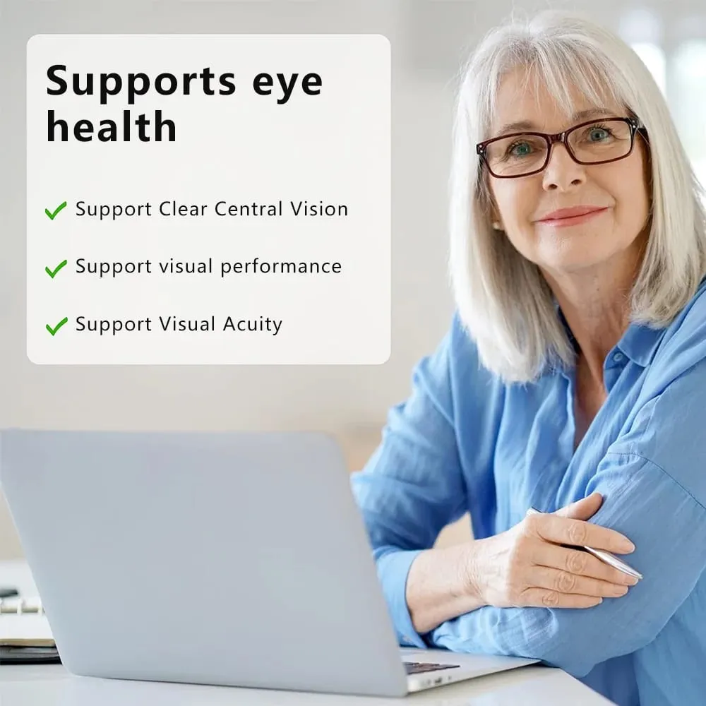 Lutein - Essential Eye Vitamin and Vision Health Supplement Promotes Eye Health Antioxidant Vegetarian 120 Capsules — image 5
