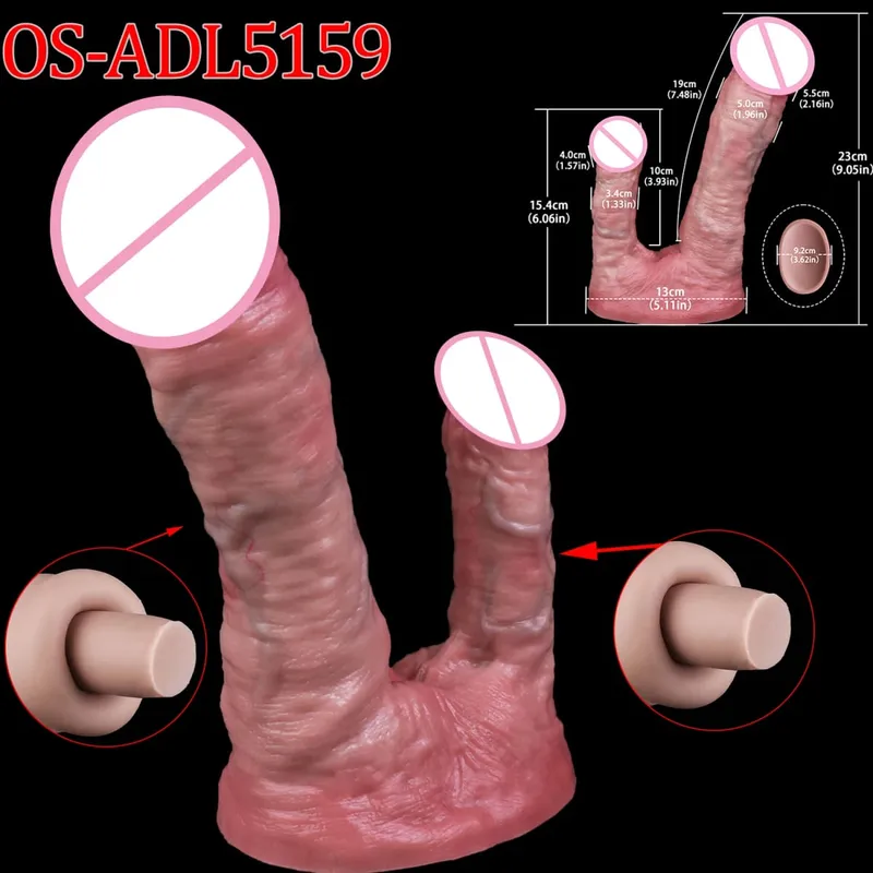47Cm Thực Tế Dài Dương Vật Giả 2 Đầu Hậu Môn Âm Đạo Kích Thích Đồ Chơi Tình Dục Có Mút Dành Cho Các Cặp Đôi Đồng Tính Nữ Người Đồng Tính Nam trưởng Thành Dụng Cụ