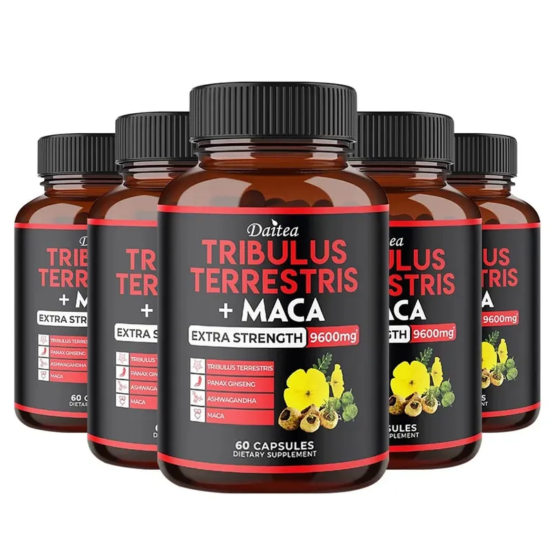 Tribulus Terrestris Capsules 7000mg with Maca Ginseng & Ashwagandha Energy Muscle Focus & Endurance Support for Men