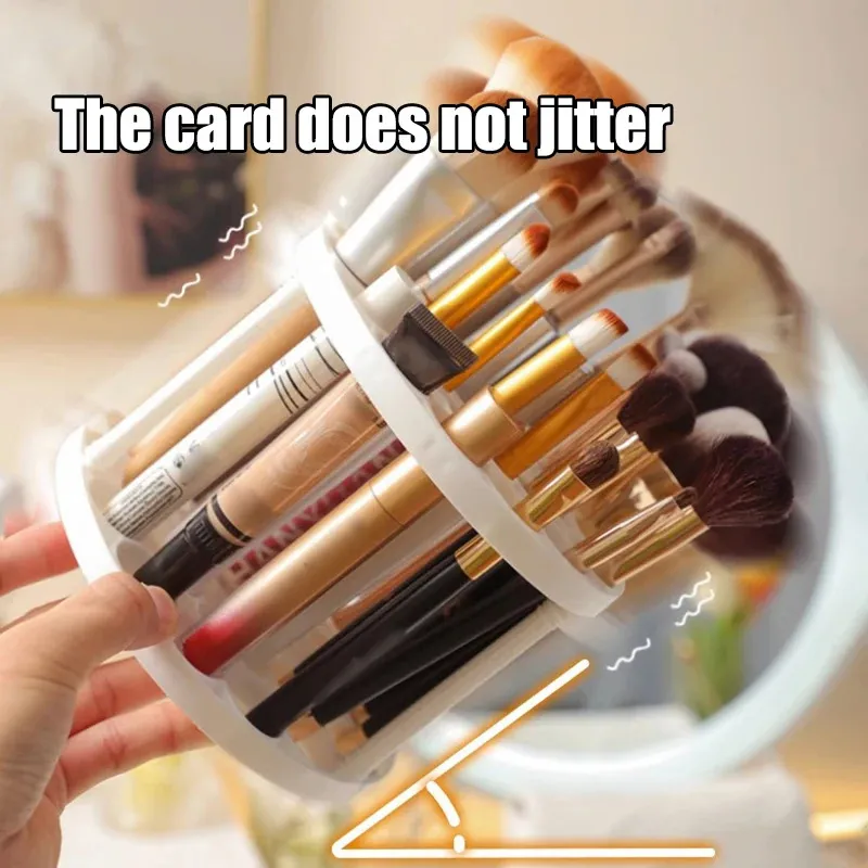 45-Hole Rotating Makeup Brush Stand – Keep Brushes Visible & Within Reach Beauty Storage Organizer — image 1
