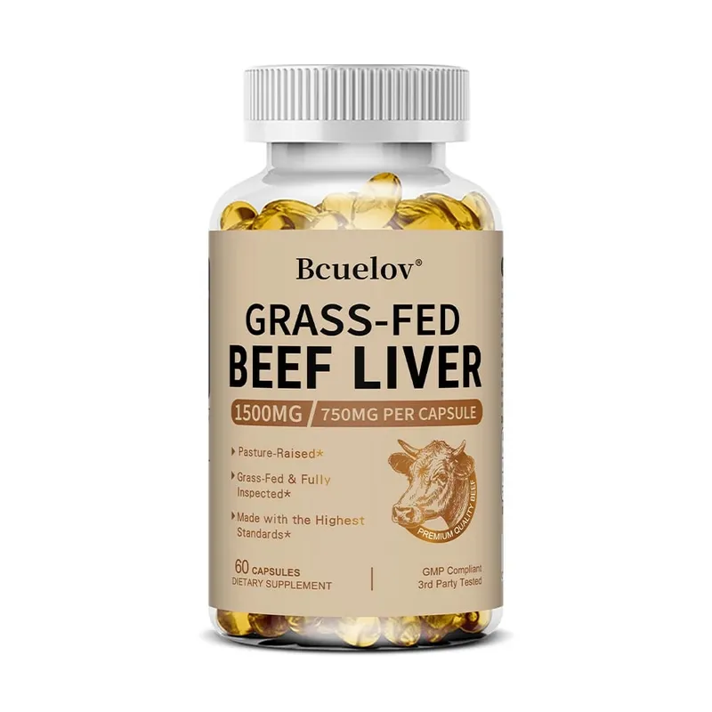 New Zealand Grass-fed Dried Beef Liver Capsules To Support Heart Brain Blood Liver Health and Immune System 120 Capsules
