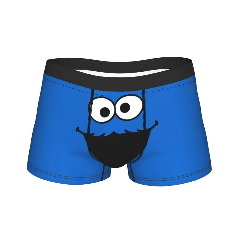S-Sesames Streets Tango Elmo & Grover Underwear Men Shorts Briefs Funny Boxershorts Quality Customs Oversize Panties
