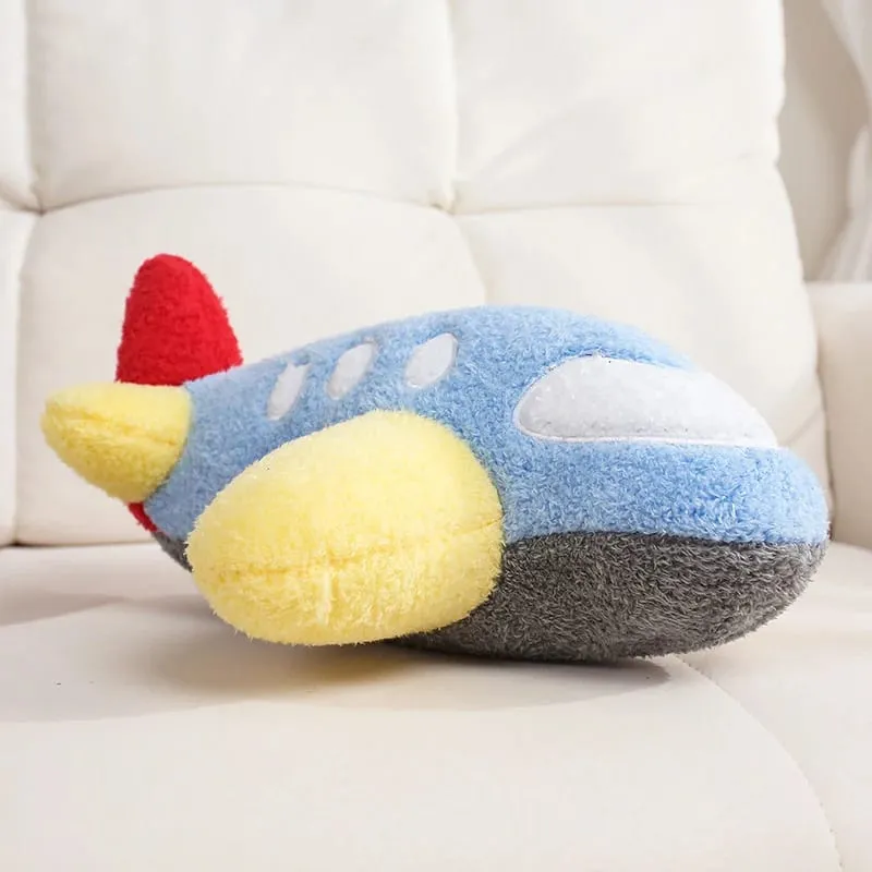 Cute Cartoon Fire Truck Ambulance Taxi Train Plush Pillow Stuffed Soft Plush Toys Funny Police Cars Tanks Planes Plushie Doll