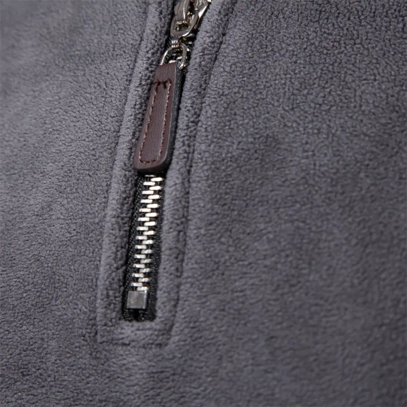 Brand Quality Thicken Warm Fleece Jacket para sa Lalaki Zipper Neck Pullover Men's Sweatshirt Soft Shell Mens Jacket