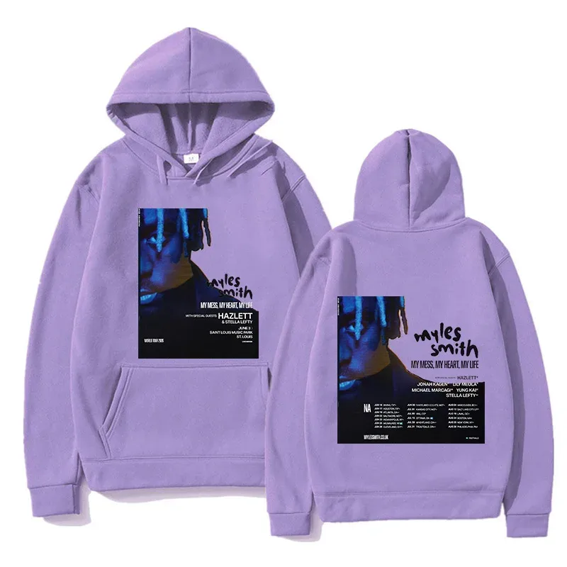 Myles Smith My Mess Man Tour 2026 Hoodies Men Women Clothing Fashion Long Sleeve Sweatshirts Casual Oversized Hip Hop Pullovers