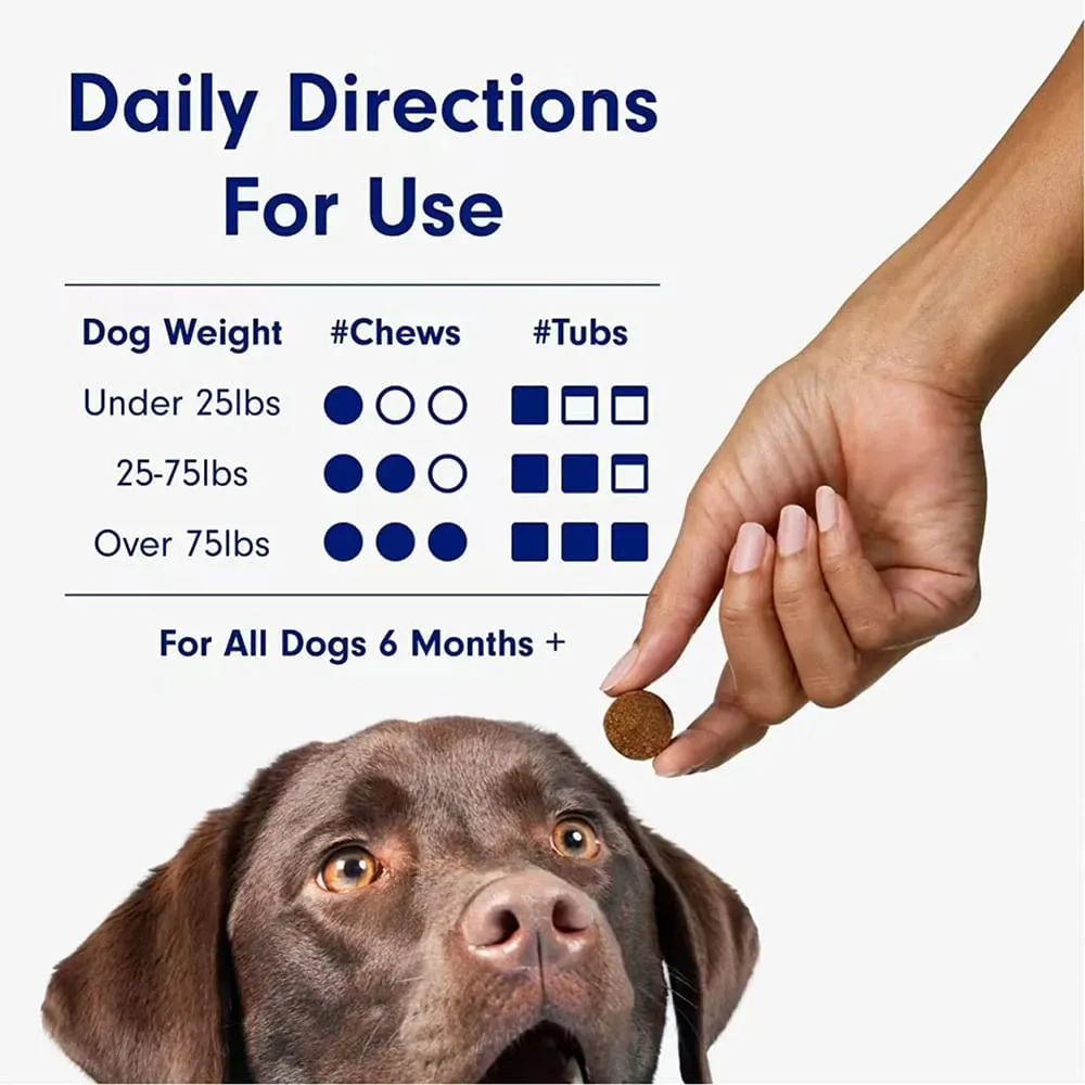 Probiotics Chews for Dogs Support Gut Health Occasional Diarrhea Digestive Health & Seasonal Allergies - 30 Soft Chews