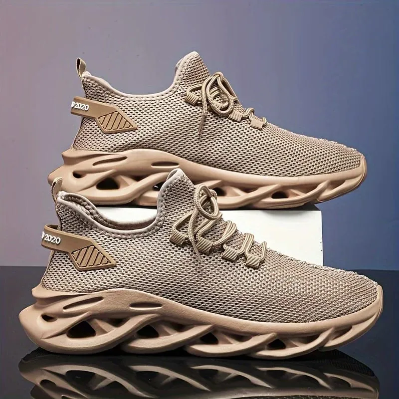 Hot Men Running Shoes Lightweight Sneakers Black Male Casual Shoes Mesh Walking Shoe Outdoor Shock-absorption Women Tennis Shoes
