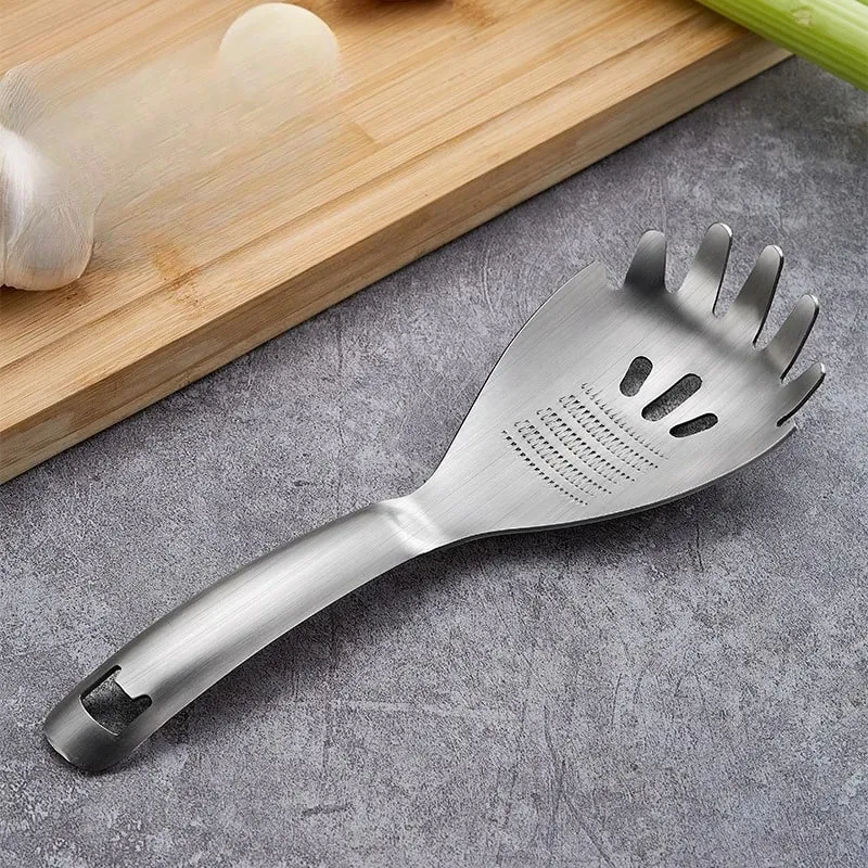 Multifunctional Stainless Steel Ginger Grater Spoon Garlic Ginger Spoons Versatile Kitchen Ginger Masher for Mincing Vegetable