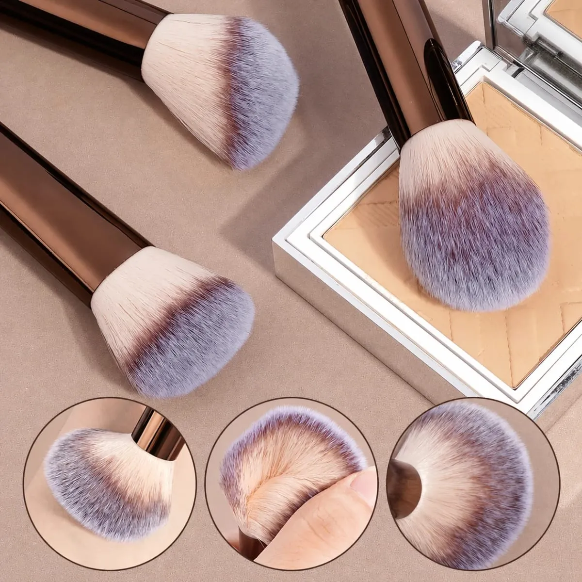 13PCS Makeup Brush Set Soft Bristles for Foundation Blush Loose Powder and Eyelash Grooming Student Essentials Beginner Kit — image 2
