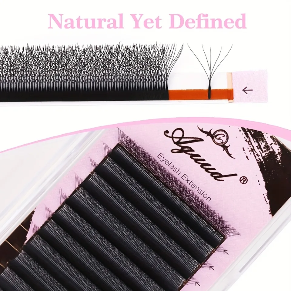 2D 3D 4D 5D W Shape Automatic Flowering Premade Fans Eyelash Extensions Natural Soft Individual Lashes Makeup Cilia