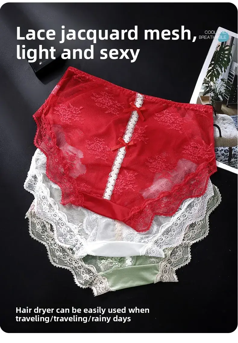 Hot Sale Leopard Print Mens Sexy Briefs 3D Bulge Pouch Low Rise Transparent Waistband Lace Comfort Breathable Seamless Underwear