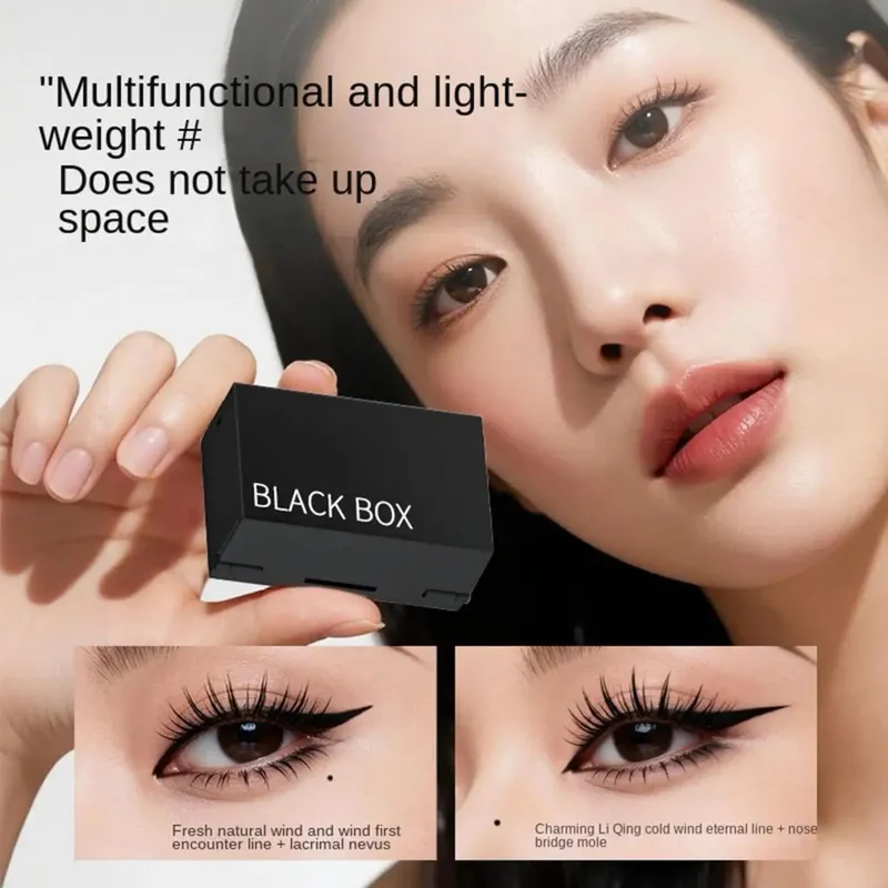 Σετ μακιγιάζ ματιών Stamp Kit μακράς διαρκείας Beauty Lower Eyelash Stamp Eyeliners and Mole Set Μακιγιάζ ματιών Αντιολισθητικό Σετ εφαρμογής