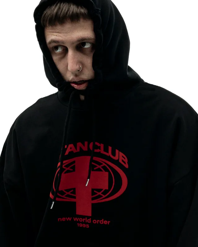 Harajuku Streetwear Oversized Ανδρικό πουλόβερ με κουκούλα Satan Club Φούτερ με κουκούλα γραφικών τύπων Φούτερ Hip Hop Αισθητικά μπλουζάκια Goth Y2k