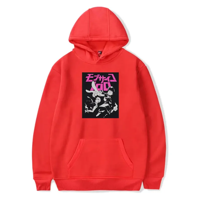Anime Manga Mob Psycho 100 Reigen Arataka Fashion Hooded Sweatshirts Winter Essentials Hoodies Sweaters Thick Sweater Sweatshirt