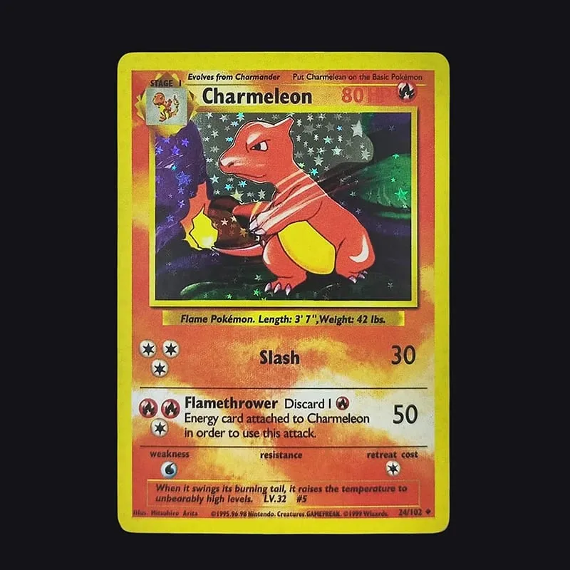 Proxy PKM English GAME 1ST EDITION Charizard Blastoise Venusaur Mewtwo Holo TCG Game Collection Card