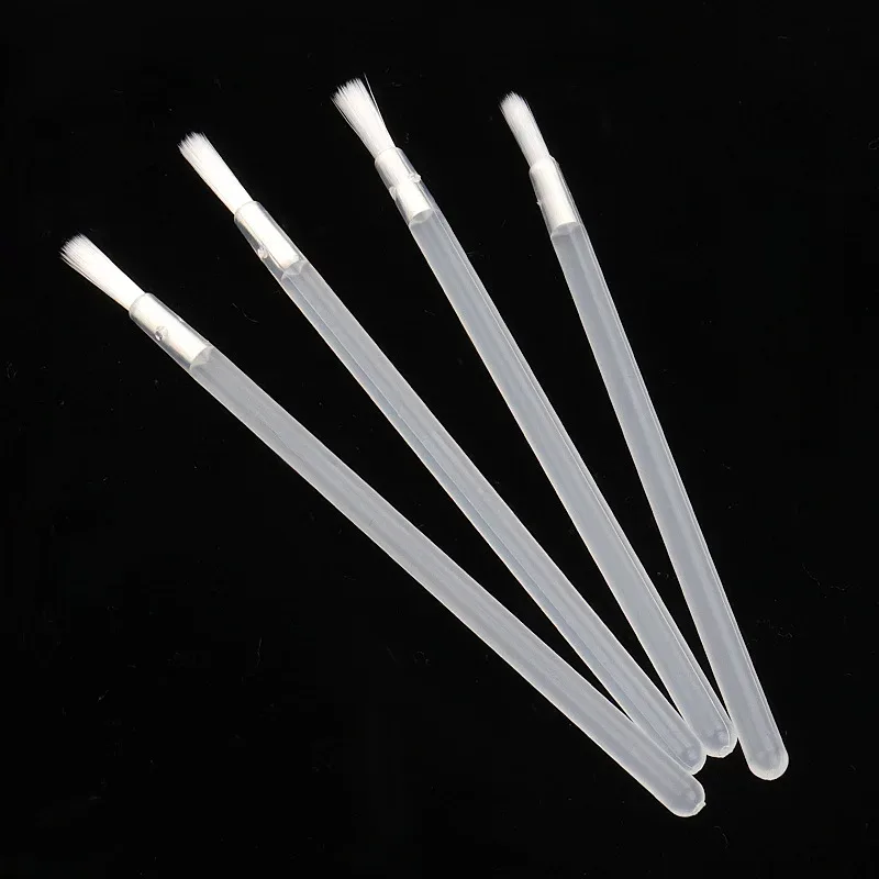 50Pcs Disposable Nylon Fiber Lip Brush Lipstick Wands Clean Applicator lip Gloss Brushes portable Cosmetic women Makeup Tools