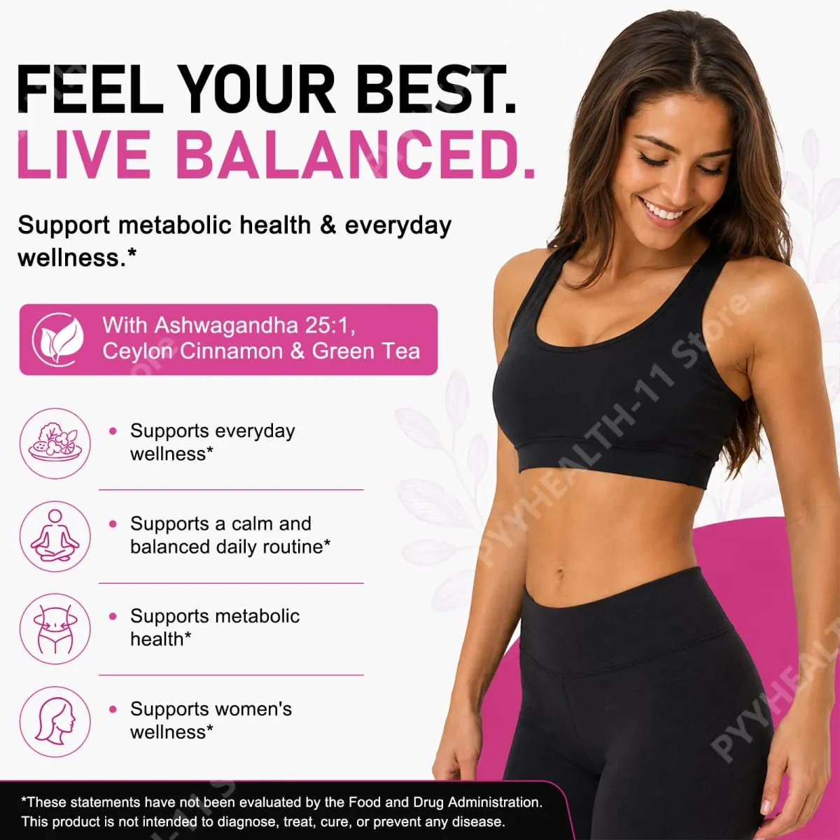 ArtoaLabs Myo & D-Chiro Inositol Capsules with Berberine Ashwagandha Metabolism & Women's Wellness Support 120 Capsules — image 3