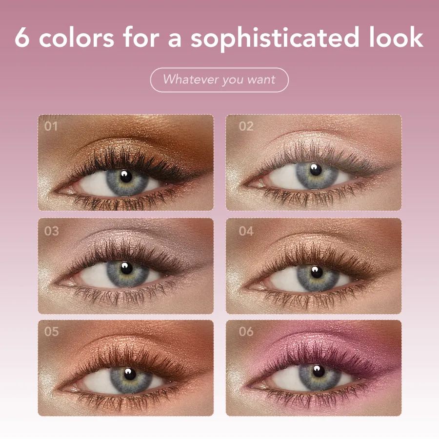 Jelly Eyeshadow Stick Holographic Pearl Shimmer and Delicate Glitter for Eye Brightening