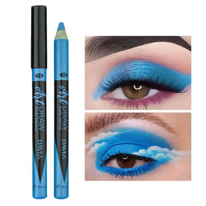 15 Farben Eyeliner Lip Liner Stift Schwarz Blau Mehrfarbig Metallic Perlmutt Glitzer Matt Finish Punk Smokey Style Augen Make-up Stift