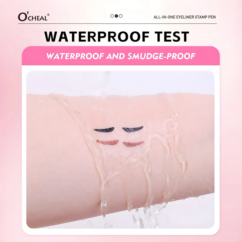 All-in-one Rotating Eyeliner Stamp Pen Quick Eye Makeup Double-Ended Eyeliner Waterproof Long-Lasting Stamp Eyeliner