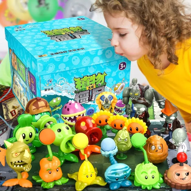 PVZ 2 Character Mini Figurine Complete Collection Peashooter Figure Scene Map Accessory Indoor Decor Holiday Collectible Gift