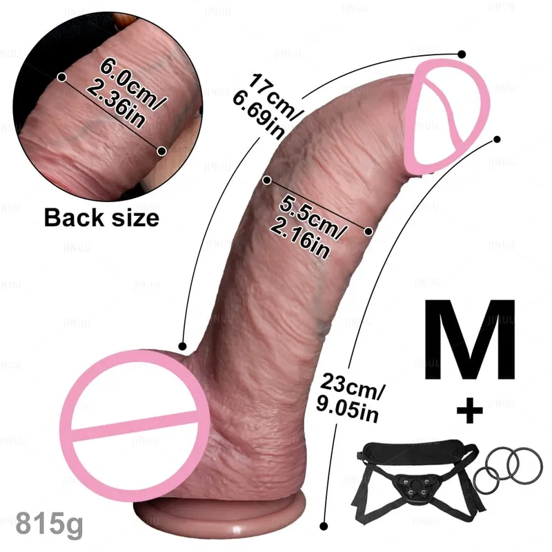 Thick Dildos Realistic Silicone Strapon Dildo Women Sex Toys G-spot Masturbation Big Penis Dick Strap on Anal Dildo Lesbian 18+