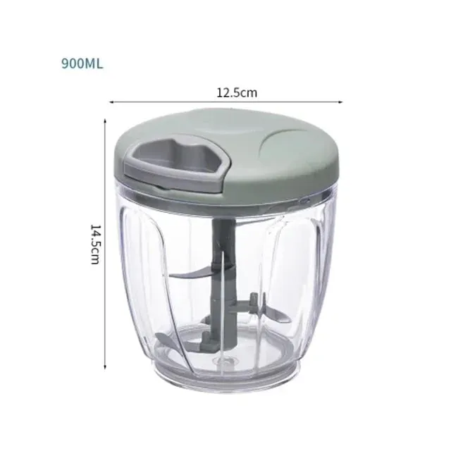 500/900ML Garlic Chopper Manual Garlic Press Food Vegetables Cutter Meat Grinders Kitchen Gadgets Hand Mincer Garlic Masher
