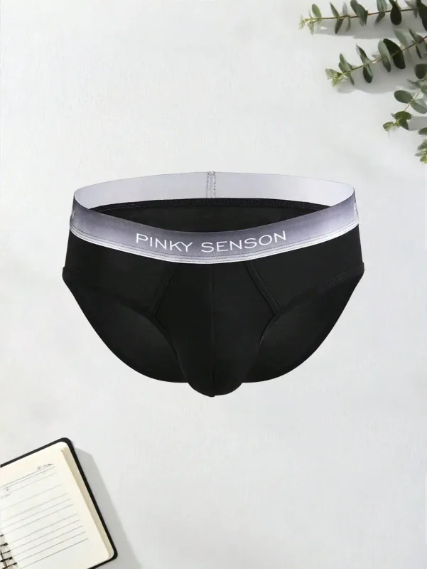 Men's Underwear - Pure Color Linen Modal Solid Waist Regular Size Comfortable Men's Briefs