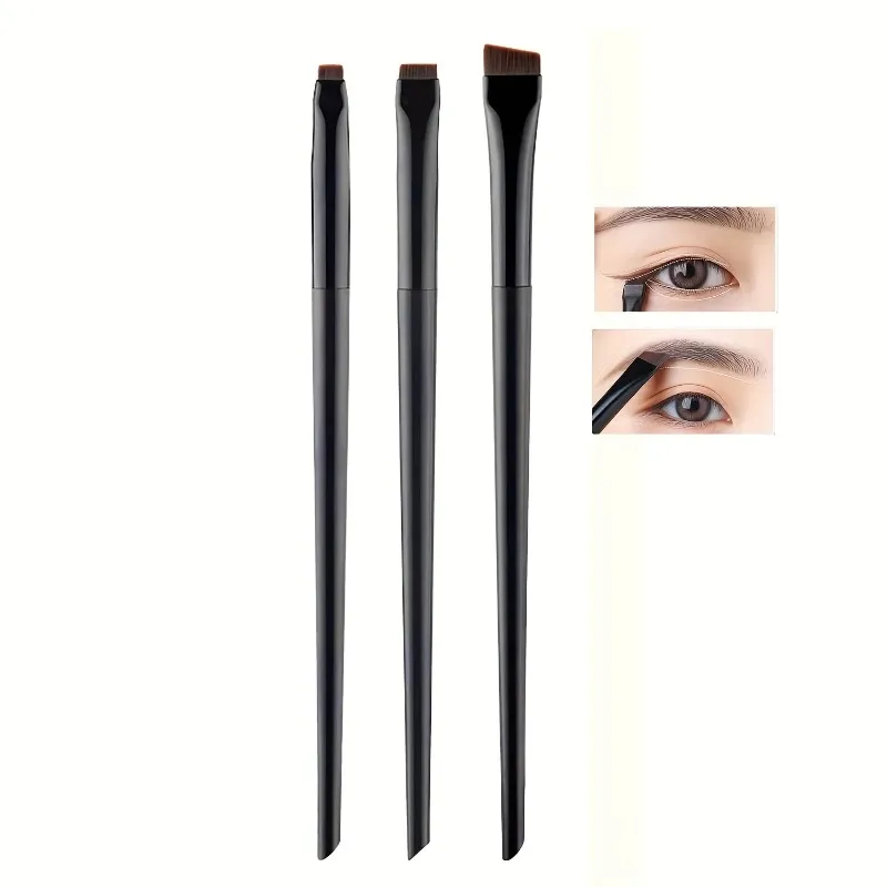 3Pcs/set Blade Eyeliner Brushes Eyebrow Brush Portable Flat Fine Eye Liner Brow Contour Makeup Brush Make Up Tool Wholesale