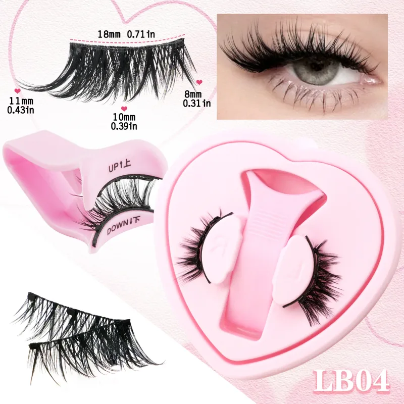 1 Pair Magnetic Eyelashes Fluffy Soft False Lashes With Tweezers Makeup Tool Magnetic Lashes Natural Faux 3D Mink Eyelashes