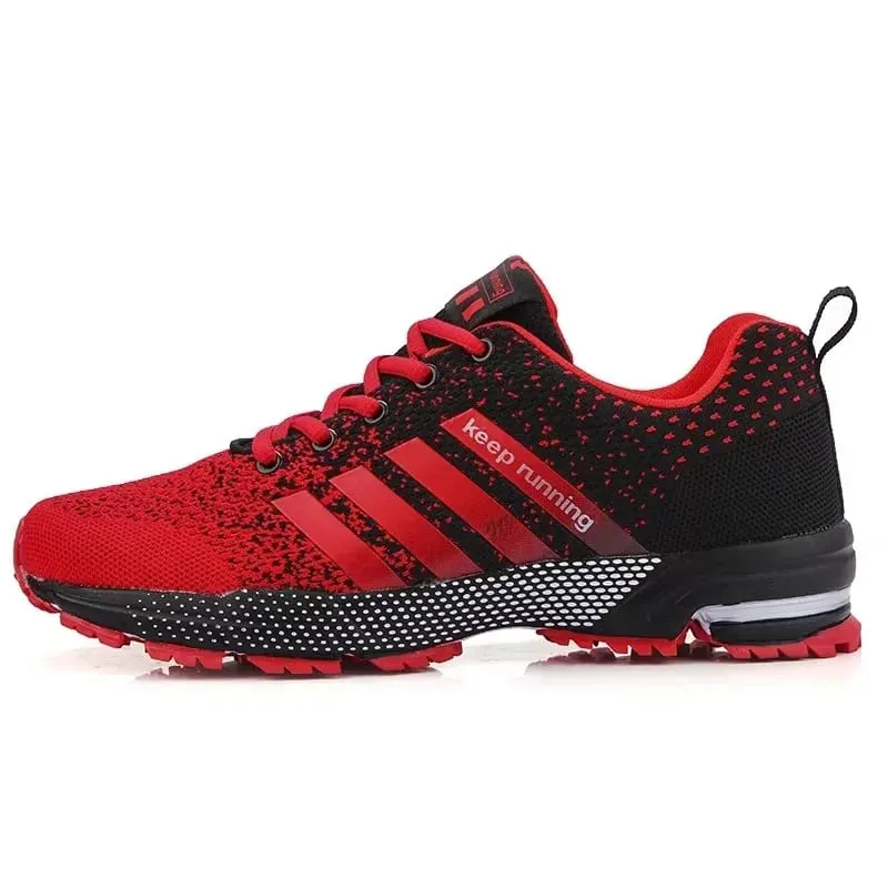 Best Seller! Men's Trendy Knitted Running Shoes Breathable Light Sneakers Anti-Slip Outdoor Casual Mens Shoes Zapatillas Hombre