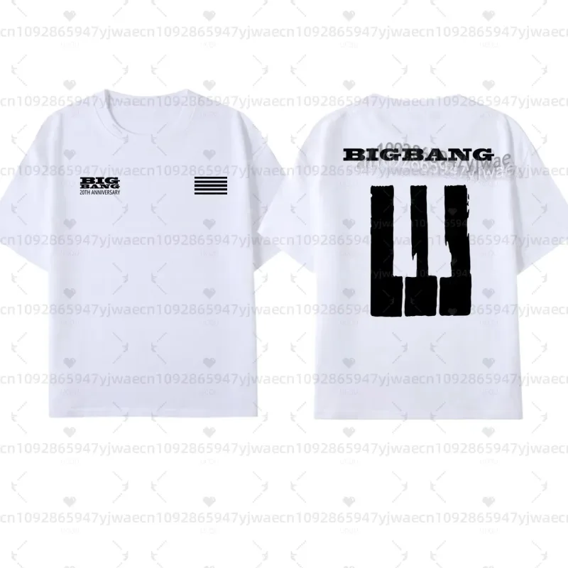 T-Shirt Bigbang 20th Anniversary Concert G-Dragon fans Manica corta Unisex donna Felpa traspirante T-Shirt assorbente uomo felpe con cappuccio