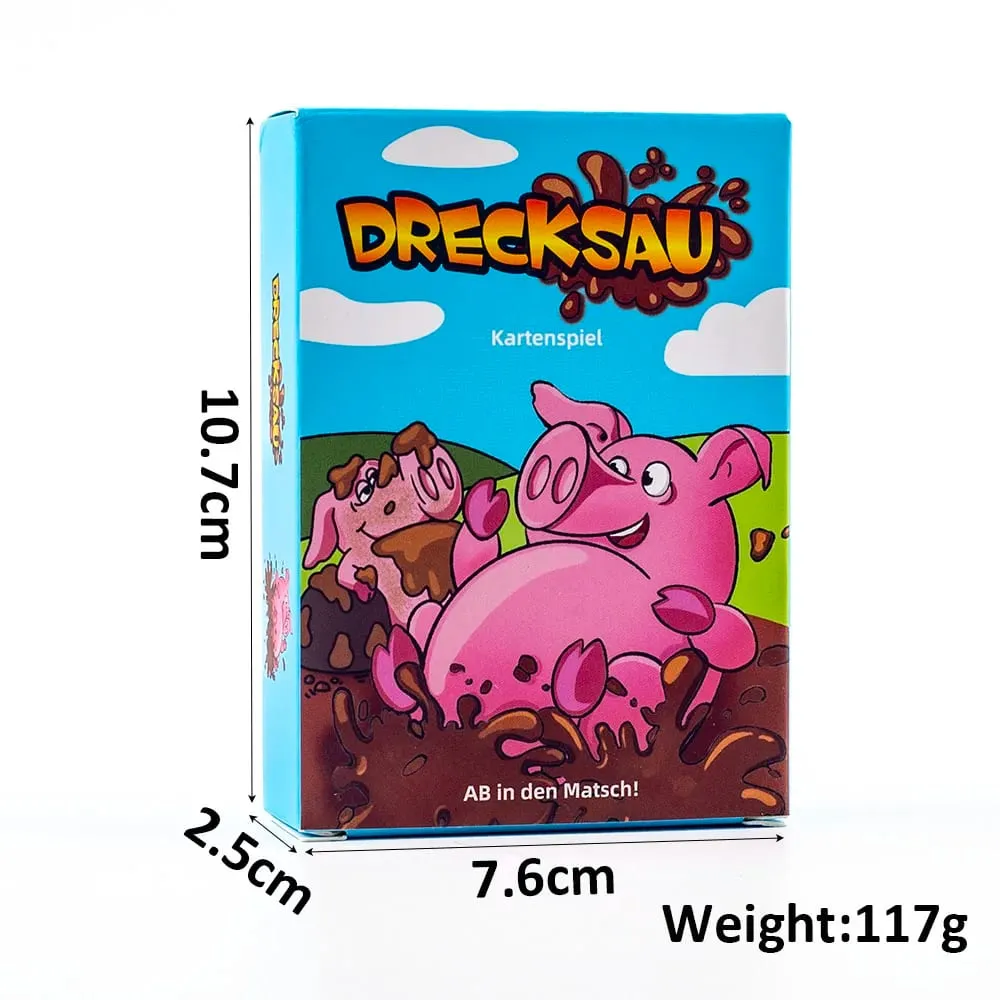 Hadiah Kanak-Kanak Terlaris Kad Pesta Kad Drecksau Permainan Papan 10.7*7.6sm Ketibaan Baru