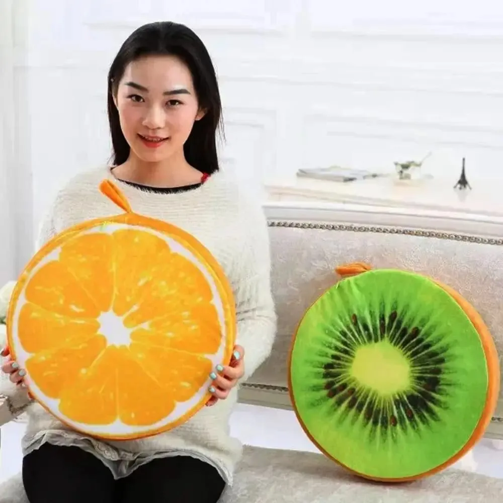 Kindergarten Soft Sofa Pillow Funny Fruit Seat Pads Chair Cushions Seat Pads Round Pillow