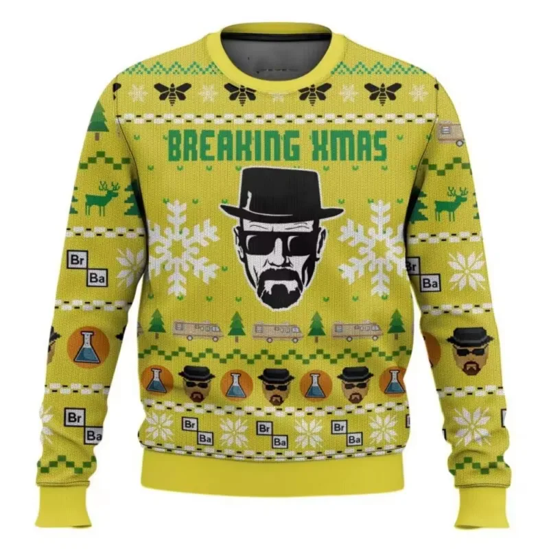 Let Him Cook Breaking Bad Movie 2026 New Christmas Happy Fashion Cartoon Men and Women Street Hip Hop Couple Sweatshirt