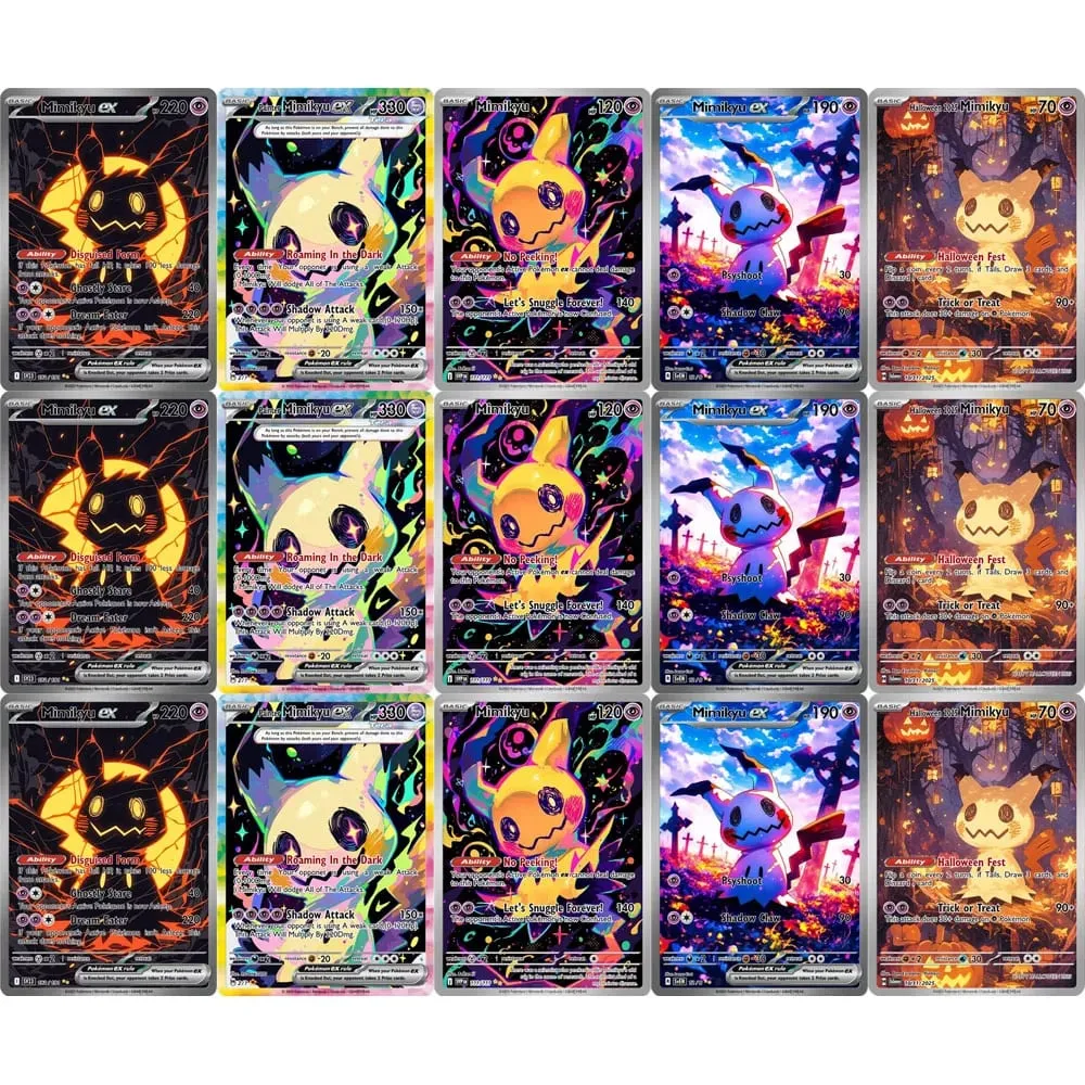 TCG Collection Cards Mimiku DIY High Quality Self Made Single Card Classic Game Anime Card Gift Toy