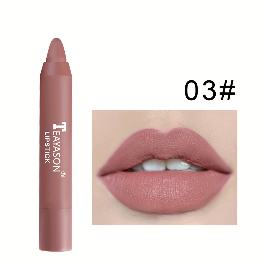 Set Lipstik Misty Matte 12 Warna: Lip Liner & Primer Beludru Seksi Tahan Noda Tahan Lama untuk Riasan Wanita