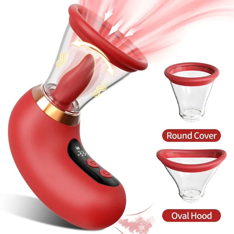 Sucking Licking G spot Vibrator Rose-Sex Toy Adult Sex Toys Removable Cup Clit Nipple Stimulation 360° Rotation Vibrators 18+