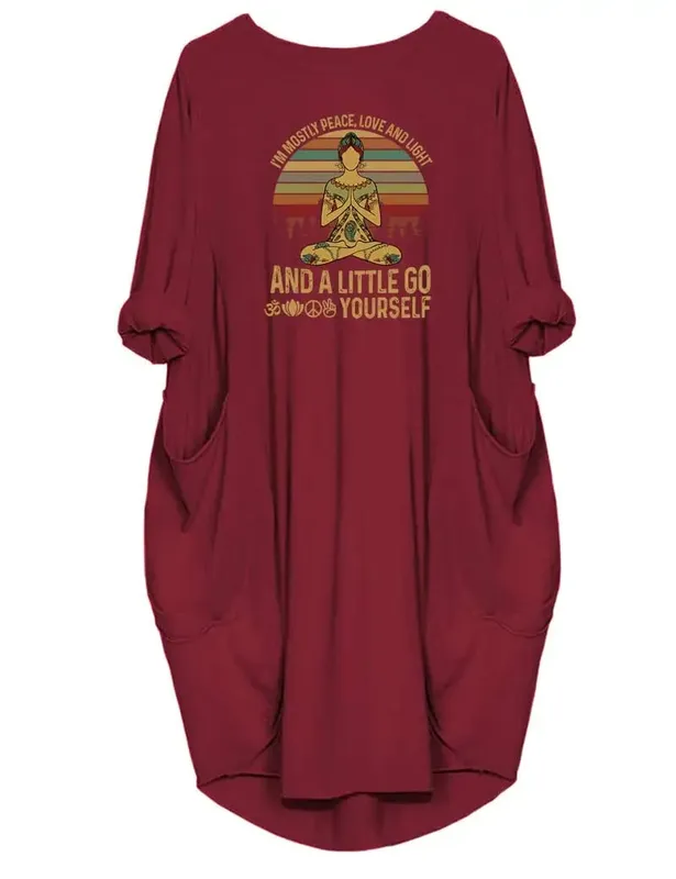 Vestidos informales holgados de talla grande para mujer, de manga corta y cuello redondo, estilo High Street, bolsillos dobles, prendas de vestir exteriores holgadas de gran tamaño